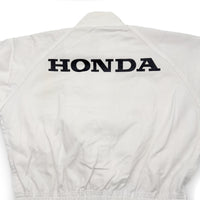Retro JDM Japan Honda Primo Jumpsuit Coveralls Tsunagi Mechanic Suite White - Sugoi JDM