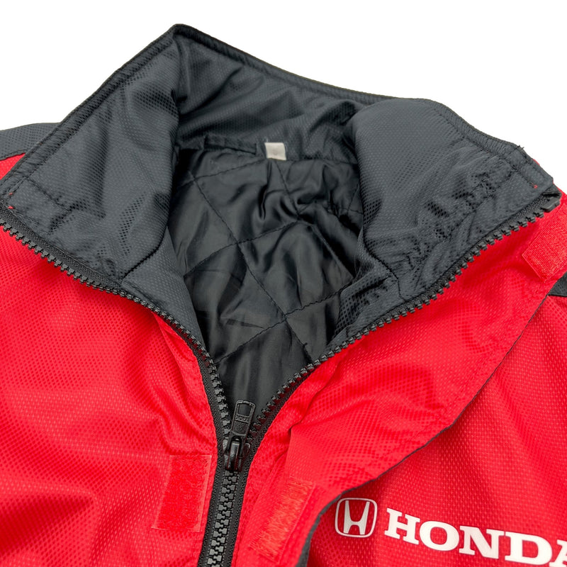 Retro JDM Japan Honda Racing Staff Winter Batting Jumper Jacket Red - Sugoi JDM