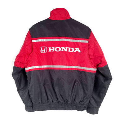 Retro JDM Japan Honda Racing Staff Winter Batting Jumper Jacket Red - Sugoi JDM