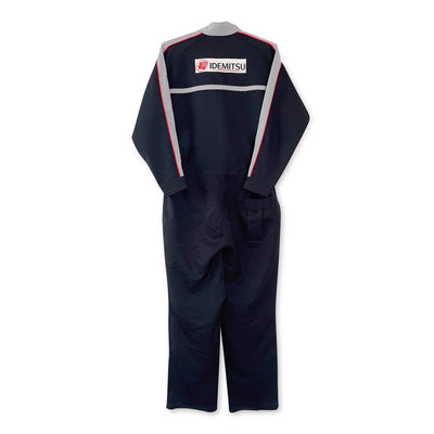 Retro JDM Japan Idemitsu Oil Mechanic Coveralls Jumpsuit Tsunagi Black - Sugoi JDM