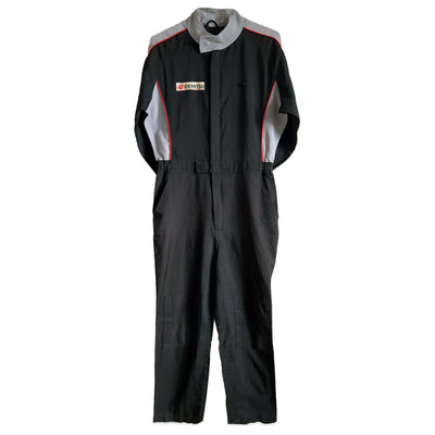 Retro JDM Japan Idemitsu Oil Mechanic Summer Coveralls Tsunagi Black - Sugoi JDM