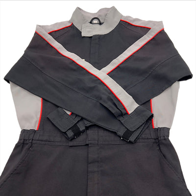 Retro JDM Japan Idemitsu Oil Mechanic Summer Coveralls Tsunagi Black - Sugoi JDM