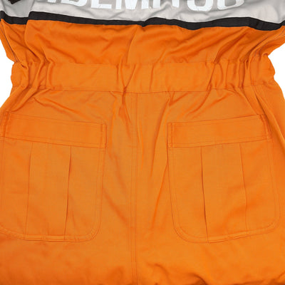 Retro JDM Japan Idemitsu Reflective Anti Static Jumpsuit Tsunagi Orange - Sugoi JDM