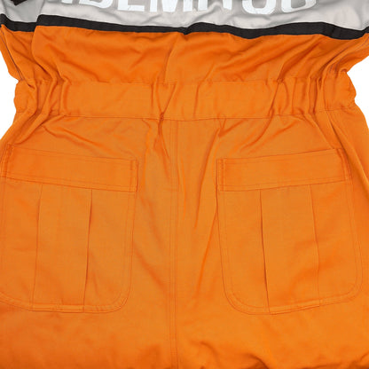 Retro JDM Japan Idemitsu Reflective Anti Static Jumpsuit Tsunagi Orange - Sugoi JDM