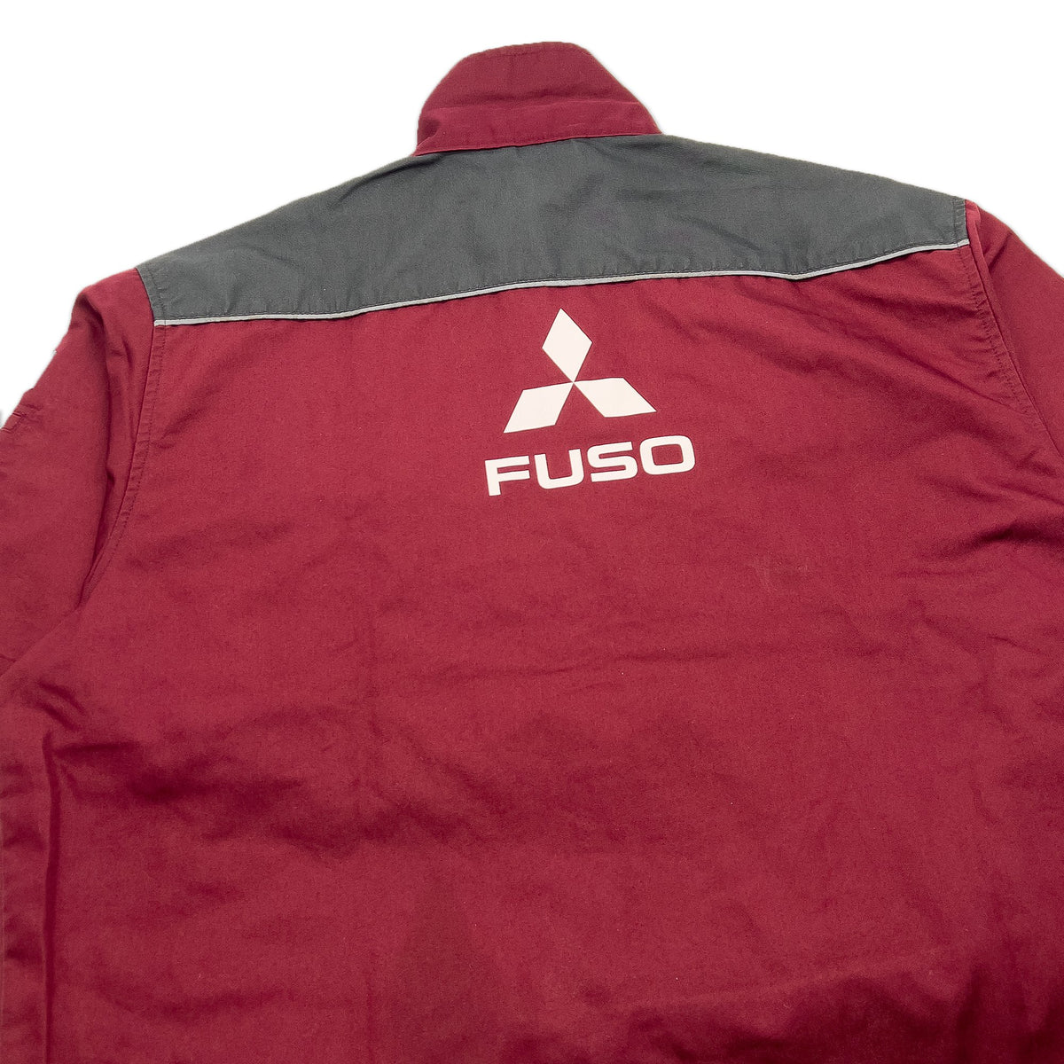 Retro JDM Japan Mitsubishi Motors Fuso Short Sleeve Staff Jacket Red - Sugoi JDM