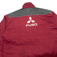 Retro JDM Japan Mitsubishi Motors Fuso Short Sleeve Staff Jacket Red - Sugoi JDM