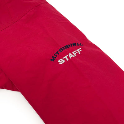 Retro JDM Japan Mitsubishi Motors Staff Employee Jacket Red - Sugoi JDM