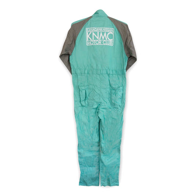 Retro JDM Japan Showa Kanagawa Nissan Motor Club Tsunagi Coverall Green - Sugoi JDM