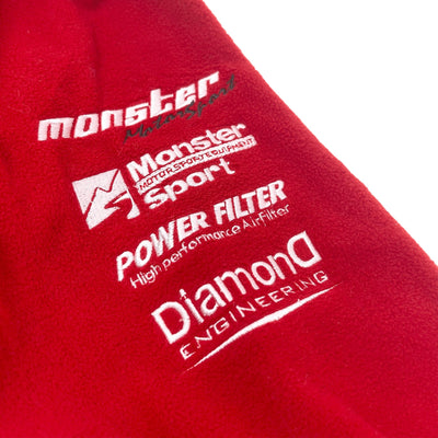 Retro JDM Japan Tajima Corporation Monster Sport Fleece Jacket Red - Sugoi JDM