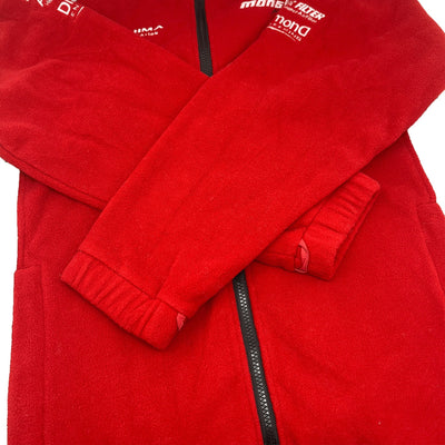 Retro JDM Japan Tajima Corporation Monster Sport Fleece Jacket Red - Sugoi JDM