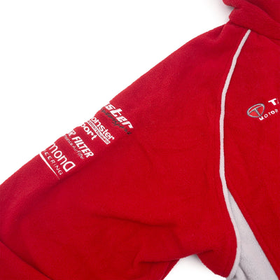 Retro JDM Japan Tajima Corporation Monster Sport Fleece Jacket Red - Sugoi JDM