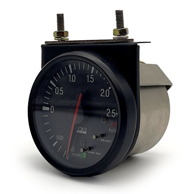 Retro JDM Japan Universal HKS Boost Gauge Meter Black E6CP-11821 60mm - Sugoi JDM