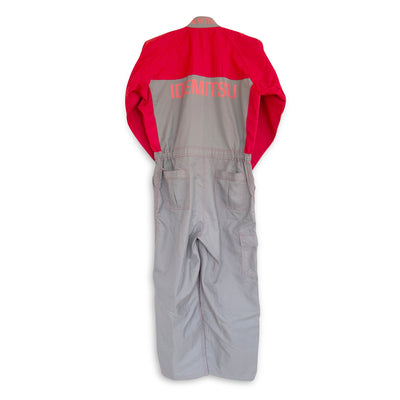 Retro JDM Showa Era Japan Idemitsu Jun Ashida Jumpsuit Tsunagi Coveralls Red - Sugoi JDM