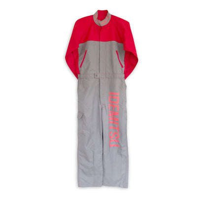 Retro JDM Showa Era Japan Idemitsu Jun Ashida Jumpsuit Tsunagi Coveralls Red - Sugoi JDM