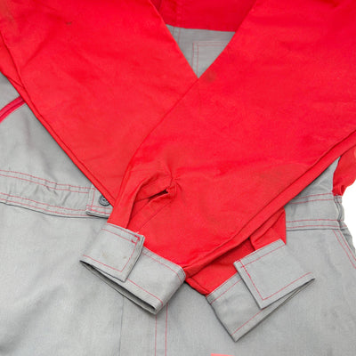 Retro JDM Showa Era Japan Idemitsu Jun Ashida Jumpsuit Tsunagi Coveralls Red - Sugoi JDM