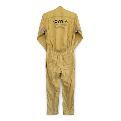 Retro JDM Toyota Corporate Coveralls Summer Tsunagi Mechanic Suite Brown - Sugoi JDM