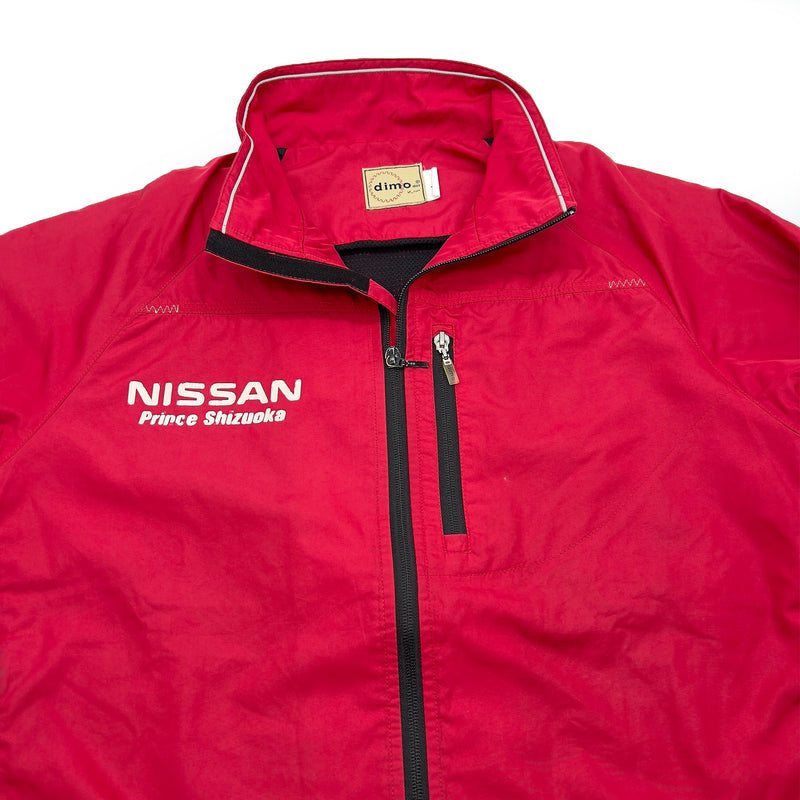 Retro JDM Workwear Nissan Prince Shizuoka Japan Jacket Coat Red - Sugoi JDM