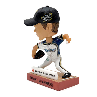 Retro Limited Japan Nippon Ham Fighters Naoki Miyanishi Bobblehead Pitcher - Sugoi JDM