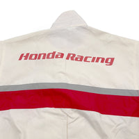 Retro Showa Era JDM Japan Honda Racing Team Light Jacket White - Sugoi JDM