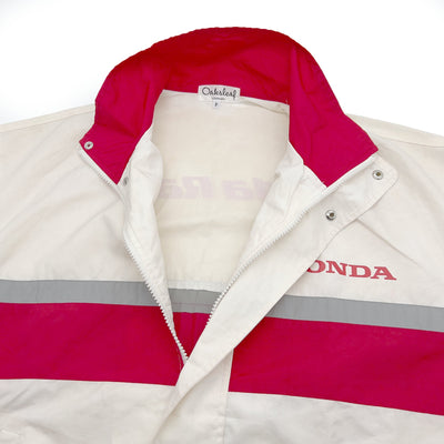 Retro Showa Era JDM Japan Honda Racing Team Light Jacket White - Sugoi JDM