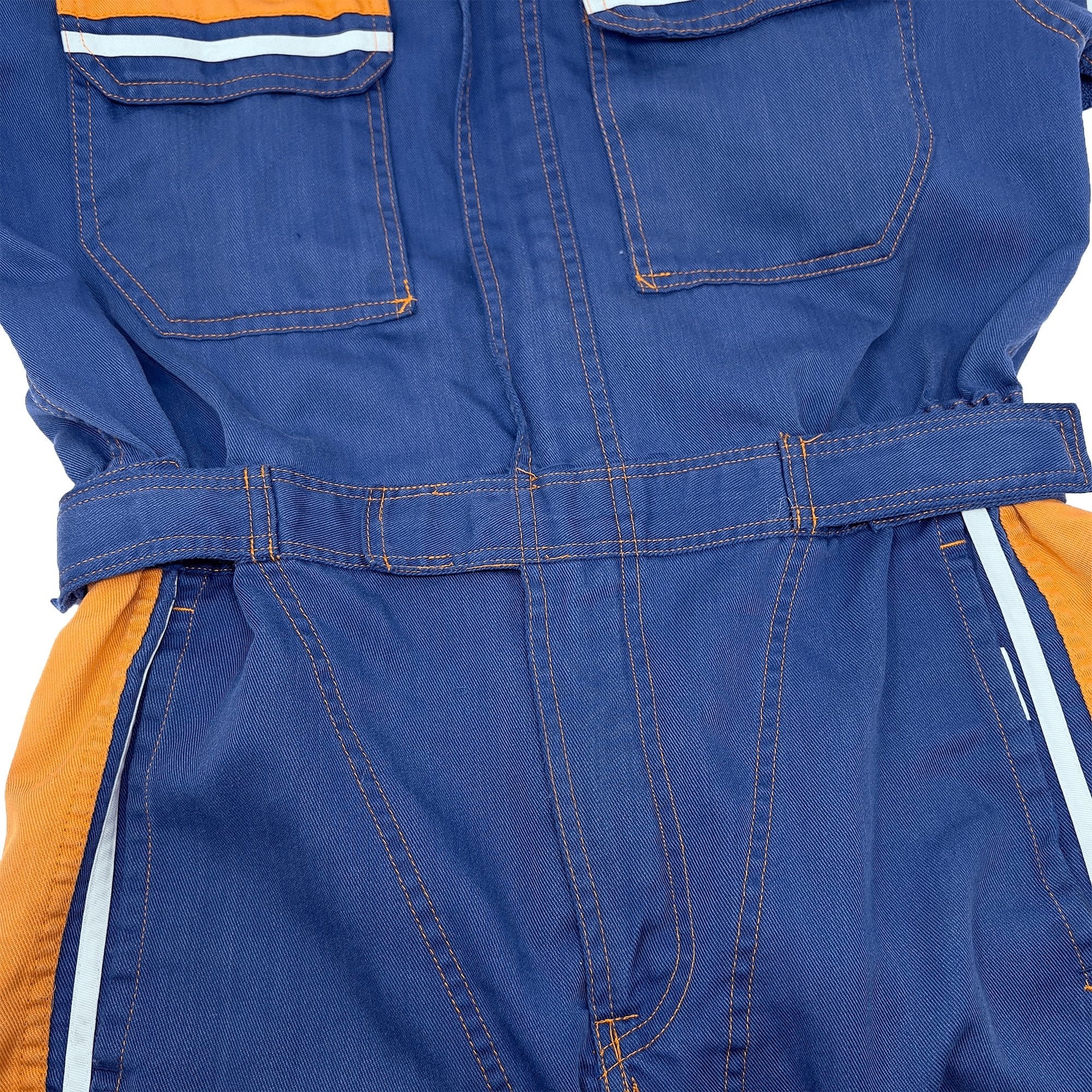 Retro Toyota Vista Tecno Summer Tsunagi Automotive Mechanic Jumpsuit Blue - Sugoi JDM