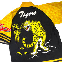 Retro Vintage Japanese Baseball Hanshin Tigers Matsuri Happi Coat Yukata Kimono - Sugoi JDM