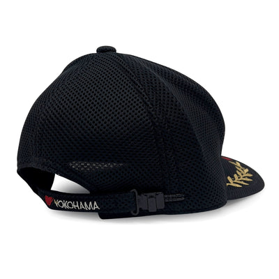Vintage 1990s JDM Japan Advan Yokohama Mesh Victory Hat Cap Black - Sugoi JDM