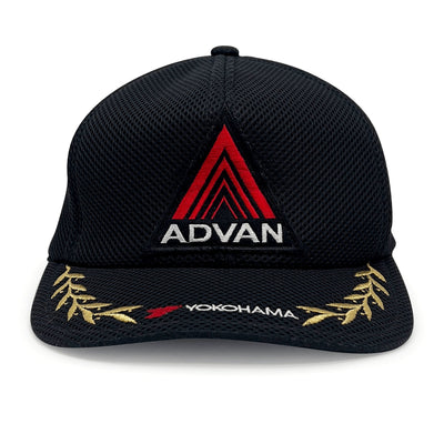 Vintage 1990s JDM Japan Advan Yokohama Mesh Victory Hat Cap Black - Sugoi JDM
