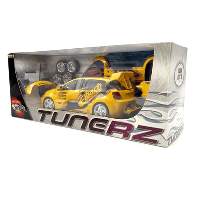 Vintage Hot Wheels Tunerz Eibach Honda Civic Si Diecast Car Yellow 1:18 - Sugoi JDM