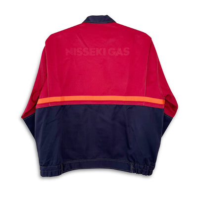 Vintage Japan ENEOS Nisseki Gas Station Heavy Duty Workwear Jacket - Sugoi JDM