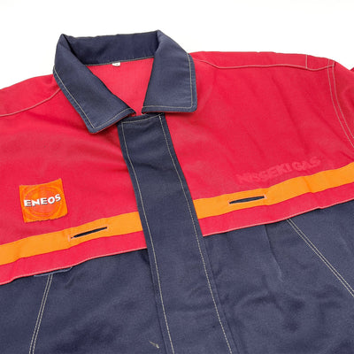 Vintage Japan ENEOS Nisseki Gas Station Heavy Duty Workwear Jacket - Sugoi JDM