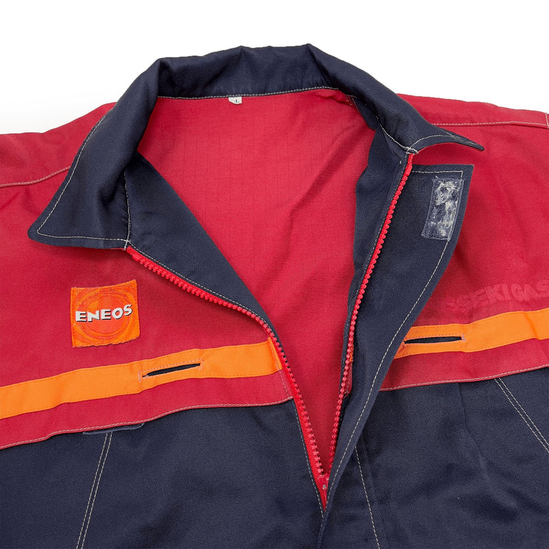 Vintage Japan ENEOS Nisseki Gas Station Heavy Duty Workwear Jacket - Sugoi JDM