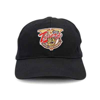 Vintage Japan Hanshin Tigers Baseball 2005 Central League Champs Hat Black - Sugoi JDM