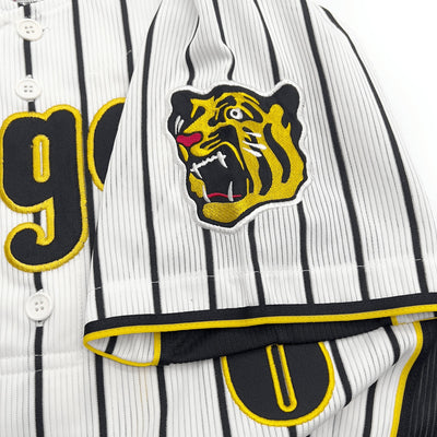 Vintage Japan Hanshin Tigers Tomoaki Kanemoto Baseball Home Knit Jersey #6 - Sugoi JDM