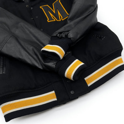 Vintage Japan JDM Suntory Malts Millenium 2000 Leather Varsity Jacket - Sugoi JDM