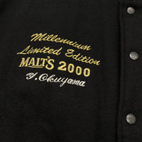 Vintage Japan JDM Suntory Malts Millenium 2000 Leather Varsity Jacket - Sugoi JDM