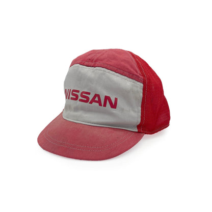 Vintage Japanese JDM Nissan Red Stage Mechanic Uniform Hat Cap - Sugoi JDM