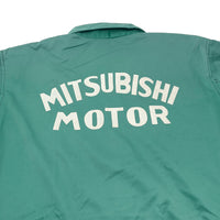 Vintage JDM Japan Showa Mitsubishi Motors Coveralls Tsunagi Green - Sugoi JDM