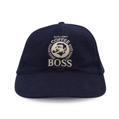 Vintage Limited Edition Japanese Suntory Boss Coffee Hat Cap Blue - Sugoi JDM