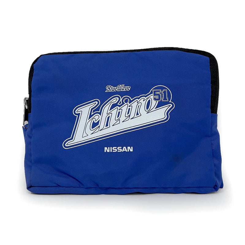 Vintage Nissan Orix Buffaloes Blue Wave Ichiro Suzuki Pouch Backpack - Sugoi JDM