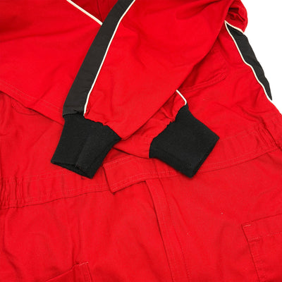 Vintage Showa Era JDM Japan Advan Yokohama Racing Coveralls Tsunagi Red - Sugoi JDM