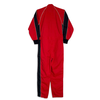Vintage Showa Era JDM Japan Advan Yokohama Racing Coveralls Tsunagi Red - Sugoi JDM