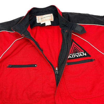 Vintage Showa Era JDM Japan Advan Yokohama Racing Coveralls Tsunagi Red - Sugoi JDM