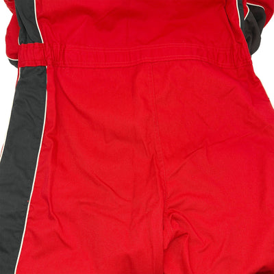 Vintage Showa Era JDM Japan Advan Yokohama Racing Coveralls Tsunagi Red - Sugoi JDM