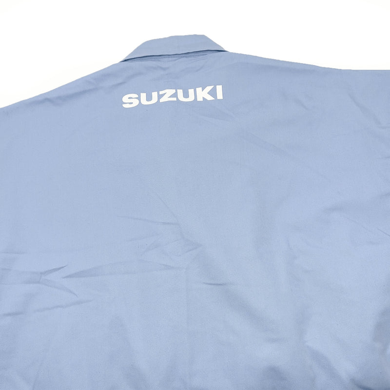 Vintage Showa Era JDM Japan Suzuki Jumpsuit Coveralls Tsunagi Light Blue - Sugoi JDM