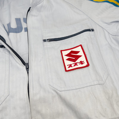 Vintage Showa Era JDM Japan Suzuki Mechanic Coveralls Tsunagi Light Blue - Sugoi JDM