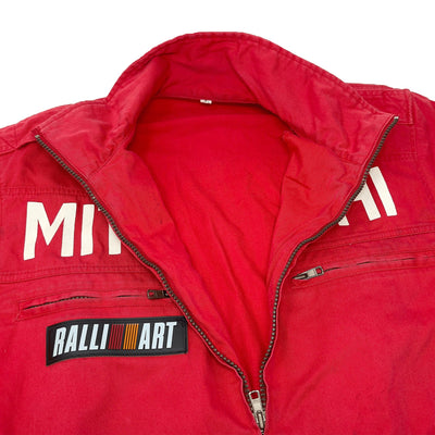 Vintage WRC JDM Japan Ralliart Mitsubishi Motors Mechanic Coveralls Tsunagi Red - Sugoi JDM