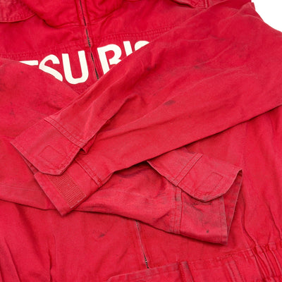 Vintage WRC JDM Japan Ralliart Mitsubishi Motors Mechanic Coveralls Tsunagi Red - Sugoi JDM